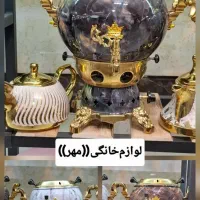 سماور طرح سنگی جلایر کادویی استیل قوری ارسال