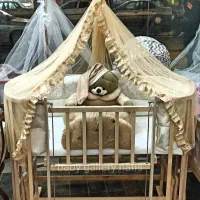 گهواره سنتی سیسمونی نوزاد تخت کنار مادر مدل v