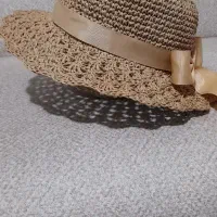 کلاه حصیری دست بافت رافیا