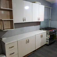 ۹ تکه کابینت بدنه فلز درب MDF در حد نو