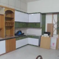 کابین دگورمغازه ۵متر طول ارتفاع  ۲۷۰ ۳تیکه ومیزبار