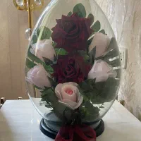 گل مصنوعی شیشه ای