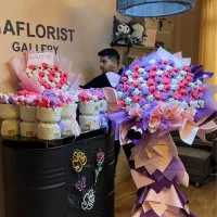 گل عروسکی دسته گل عروسک کادو گل دستهگل بوکت عروسکی