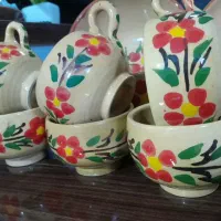 استکان jcc..   کاسه سفالی فنجون.کشکول