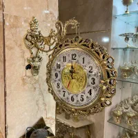 ساعت دوطرفه تمام برنزی پرکار ولاکچری