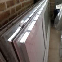 درب پی وی سی ۲ لنگه با چهار چوب
