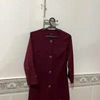مانتو زرشکی سایز۳۸