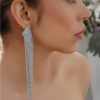 گوشواره نگین دار تخفیف