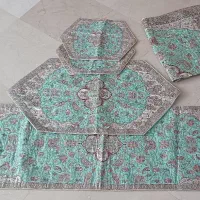 رومیزی و رانر ۵ تکه ترمه یزد