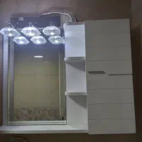 آینه دستشویی وچراغ هاش