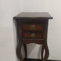 میز تلفن چوبی