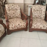 مبلمان نیم ست چوبی 4نفره