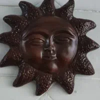 دیوار کوب  مجسمه خورشید گچی فقط ۱۵۰