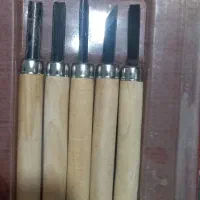 ست ۵ عددی مغار منبت‌کاری و حکاکی چوب (نو)