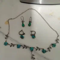 زنجیر وگوشواره نقره