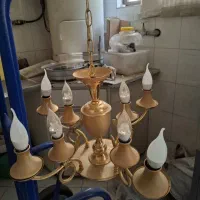 لوستر چهار شاخه آبکاری شده