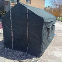 چادرمسافرتی برزنتی خیمه اسکلتی چادر عشایری ۶ متری