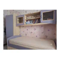 تخت خواب یکنفره با کتابخانه