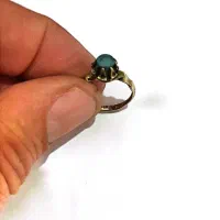 انگشتر زیبا و عتیقه فیروزه با رکاب قدیمی