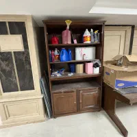 کمد ایستاده سه طبقه به همراه شیشه طبقات