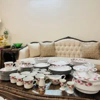 سرویس پذیرایی غذاخوری عتیقه ژاپن گل دار