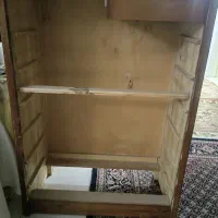 کمد لباس با چوب گردو و میز تلویزیون