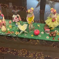 سفره هفت سین عروسکهای خمیری