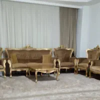مبلمان کلاسیک ۹ نفره با میز وعسلی