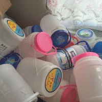 حراج  دبه  ظرف پلاستیکی ۲ کیلویی نو نو و سبد بزرگ