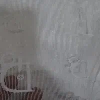 شال تور و گیپور سفید سرمه ای مشکی
