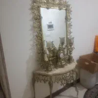 کنسول آینه شمعدانی برنجی برنز