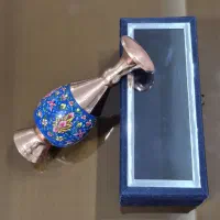گلدان مسی(میناکاری شده)