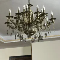 لوستر ۸ شاخه دوبل در حد نو