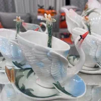 سرویس چایی خوری طرح قو آنتیک