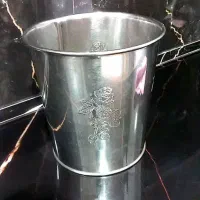 سطل زباله استیل قدیمی