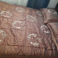 روتختی دونفره ۴تیکه ساتن ترک