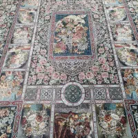 دو عدد فرش ۹ متری طرح باغ ارم