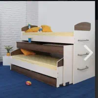 تخت دو طبقه کمجا چوب