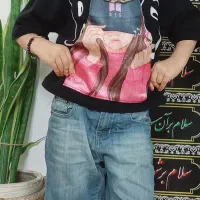 شلوارک لی با تیشرت