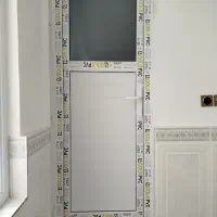 درب و پنجره دوجداره  UPVC توری ثابت و کشویی