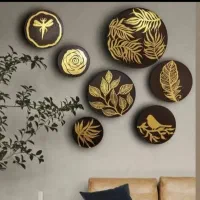 دیوارکوب ورق طلا