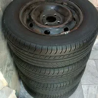 لاستیک 205 پهن پژو با رینگ کامل فابریک