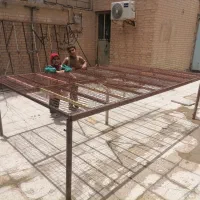 تخت اهنی|تخت و سرویس خواب|کارون, |دیوار