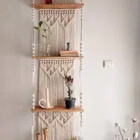 شلف دیواری وجاکلیدی مکرومه