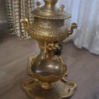سماور برنجی قدیمی انتیک برقی