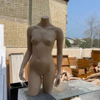 مانکن نیم تنه زنانه و چوب کار لباس