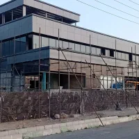 نمای کامپوزیت سمنت برد سرامیک خشک آهنگری و...