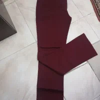 شلوار کتان و شلوار مخمل میل کبریتی درجه یک و نو