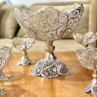 آجیل خوری آب نقره نو  24 تومن صنایع دستی اصفهان
