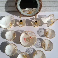 هفتسین هفت سین سفید طلایی طرح عروس